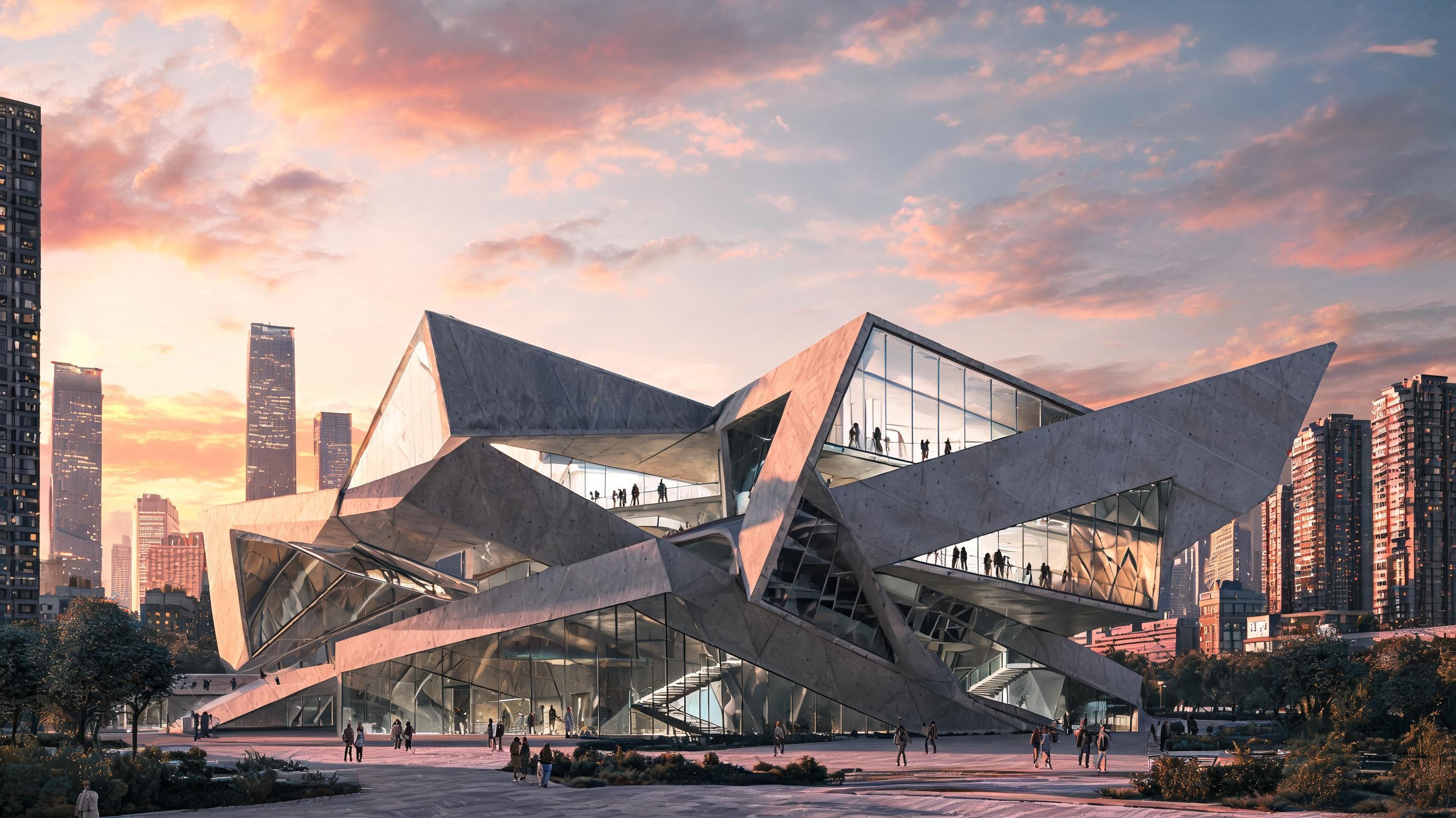 Deconstructivist example render