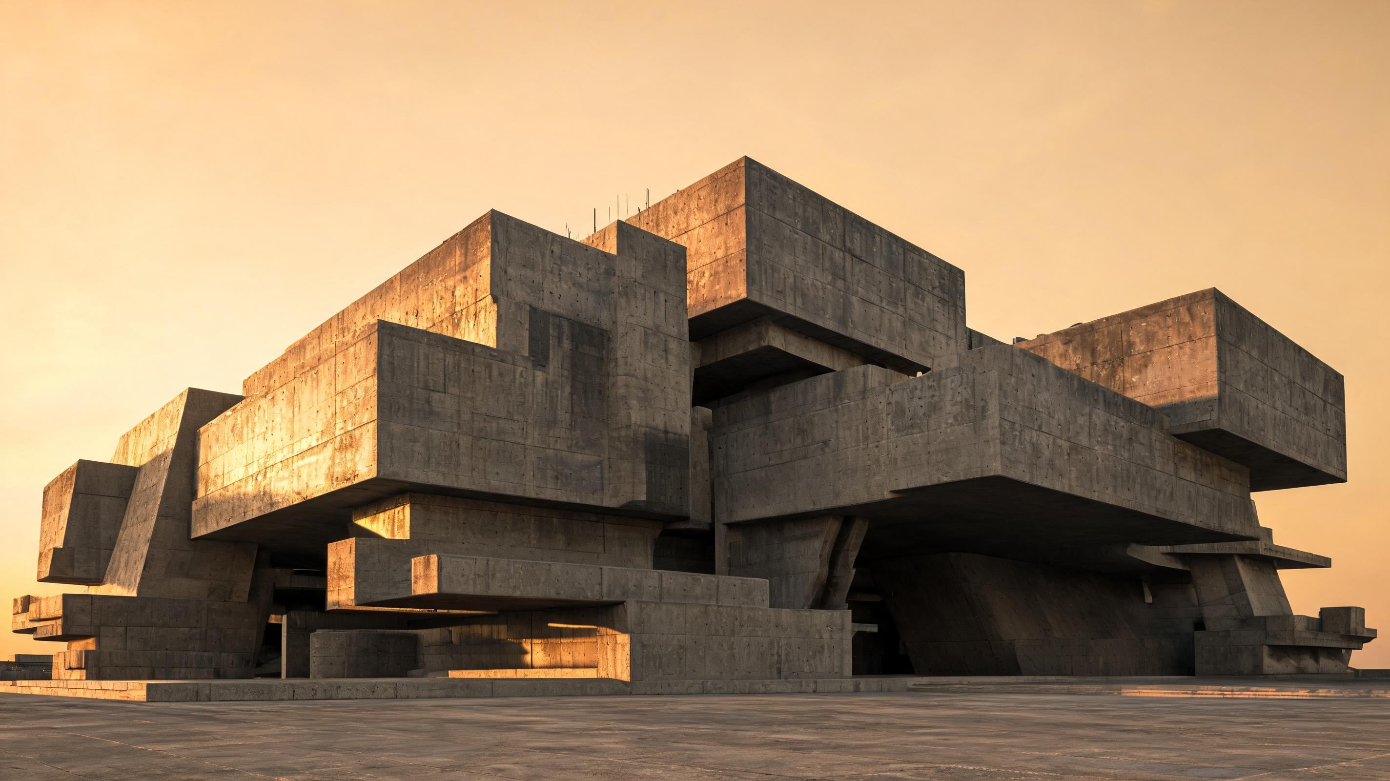 Neo-Brutalist example render