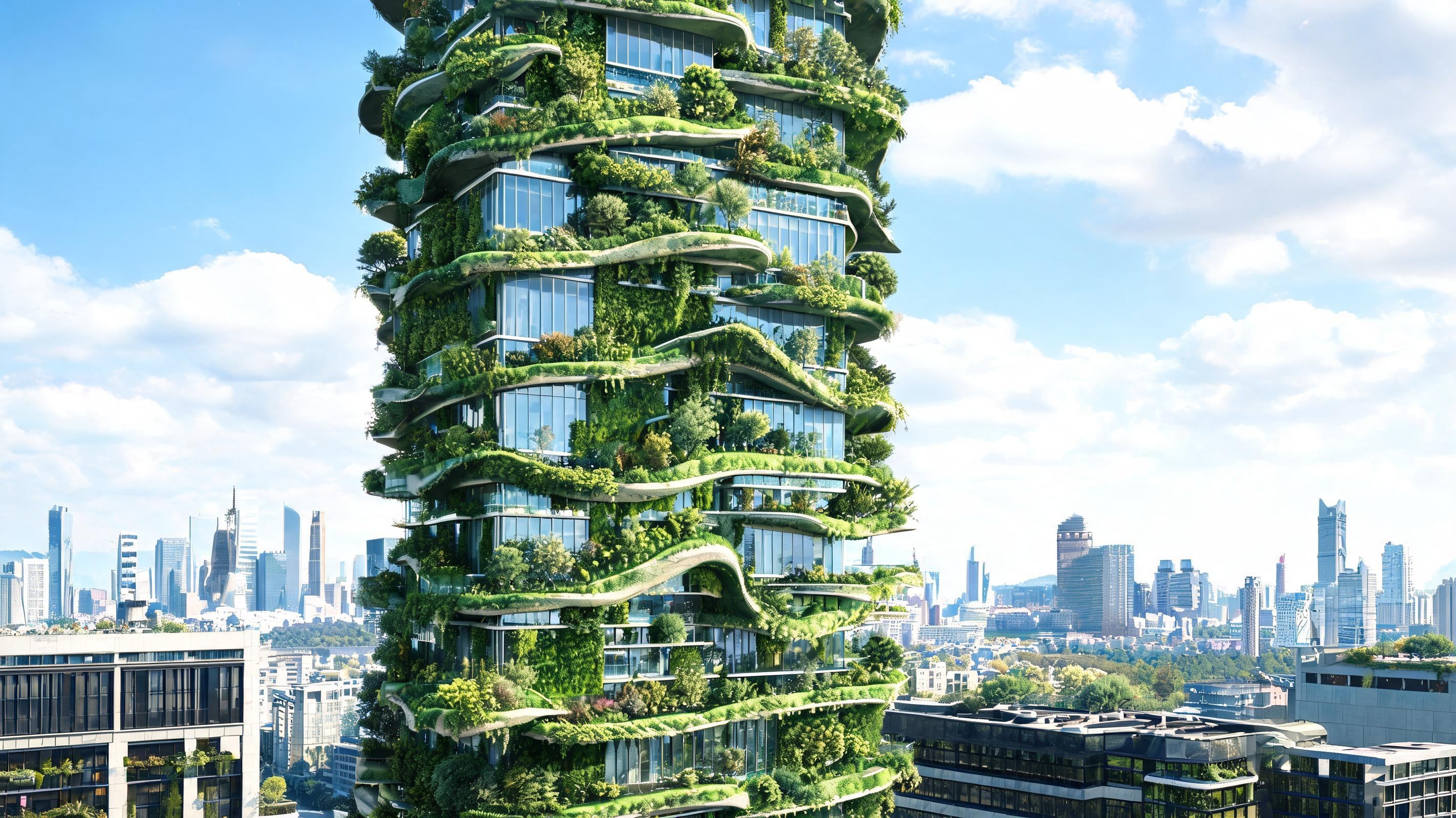 Biophilic High-Rises example render