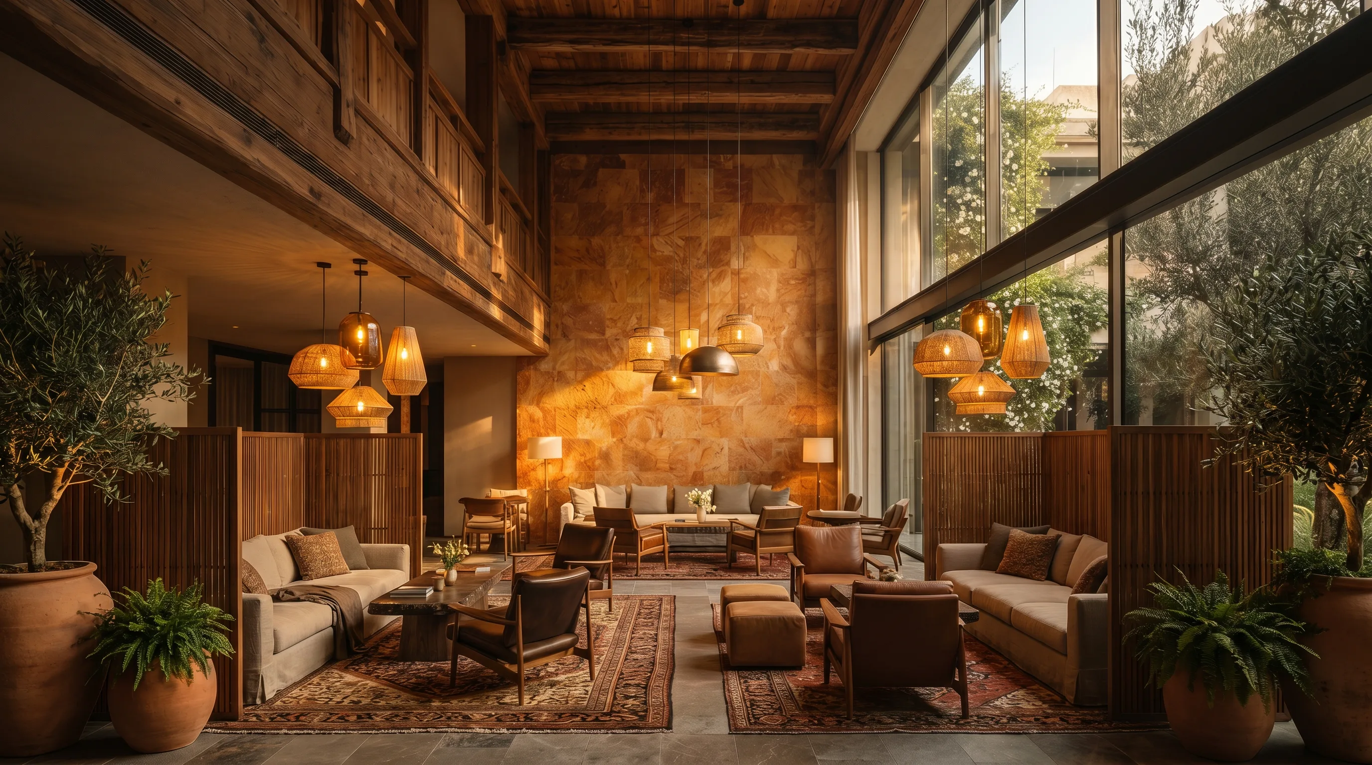 A warm atmospheric render shown as a client option