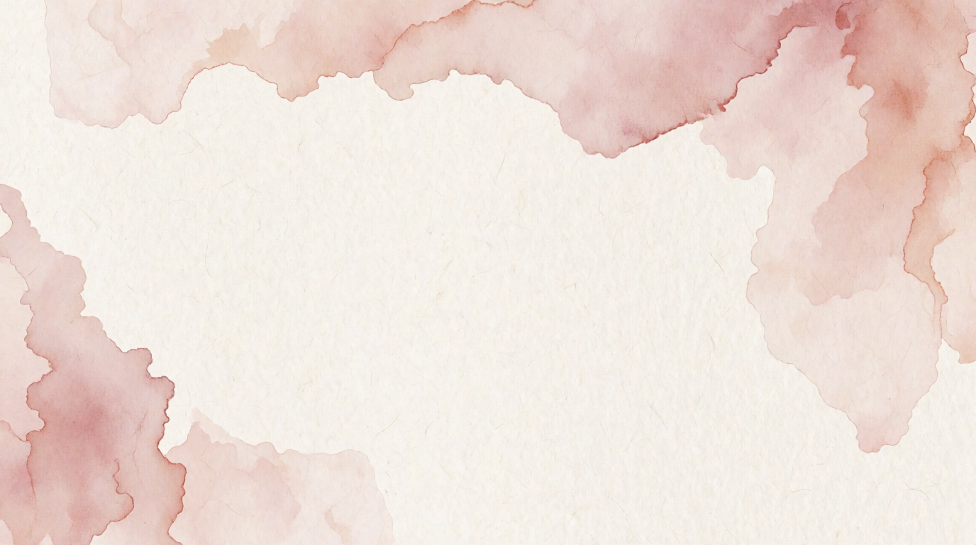 Dusty rose watercolor wedding invitation background with a pressed botanical illustration in one corner, a raw Krea 2 generation of the prompt above