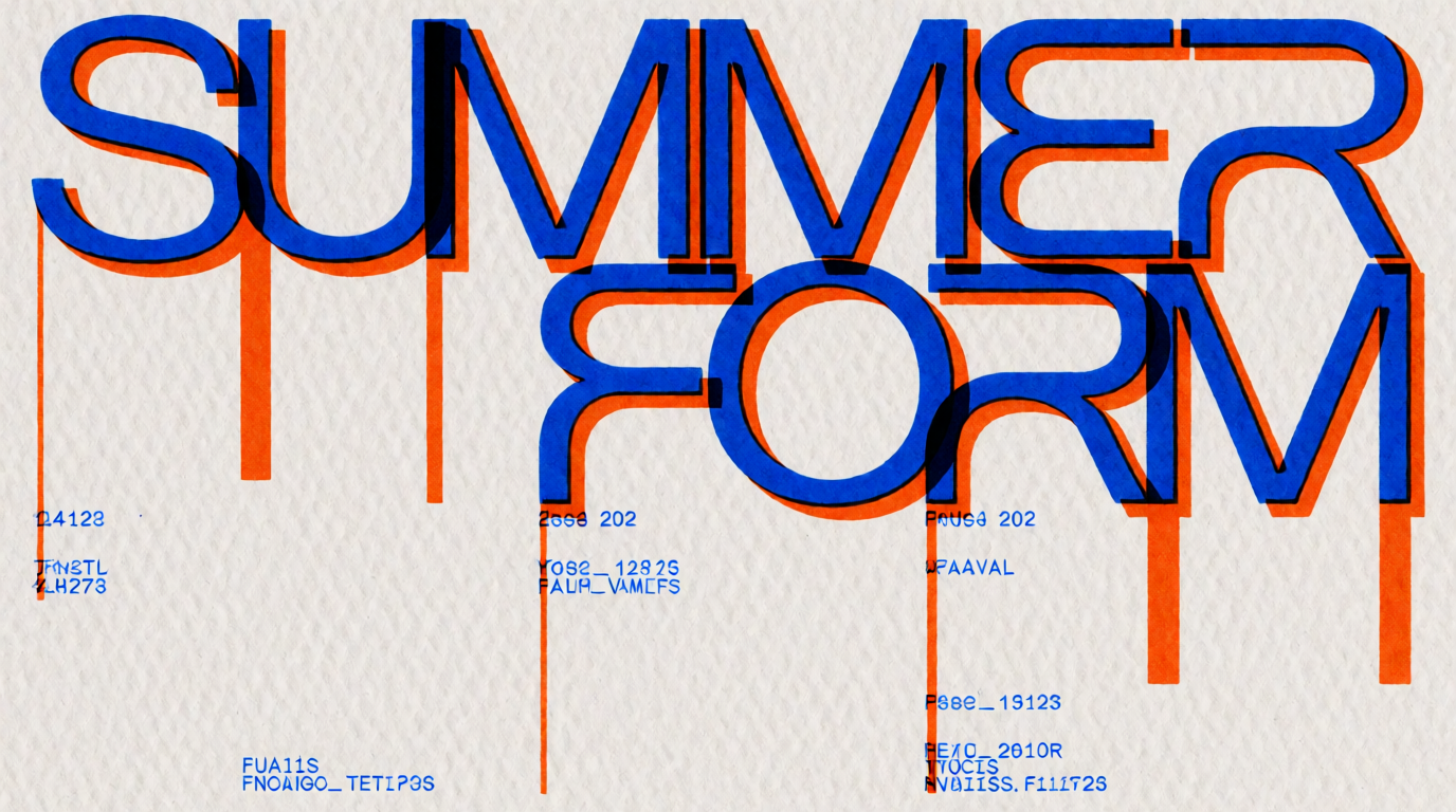 Typography poster generated from the prompt above