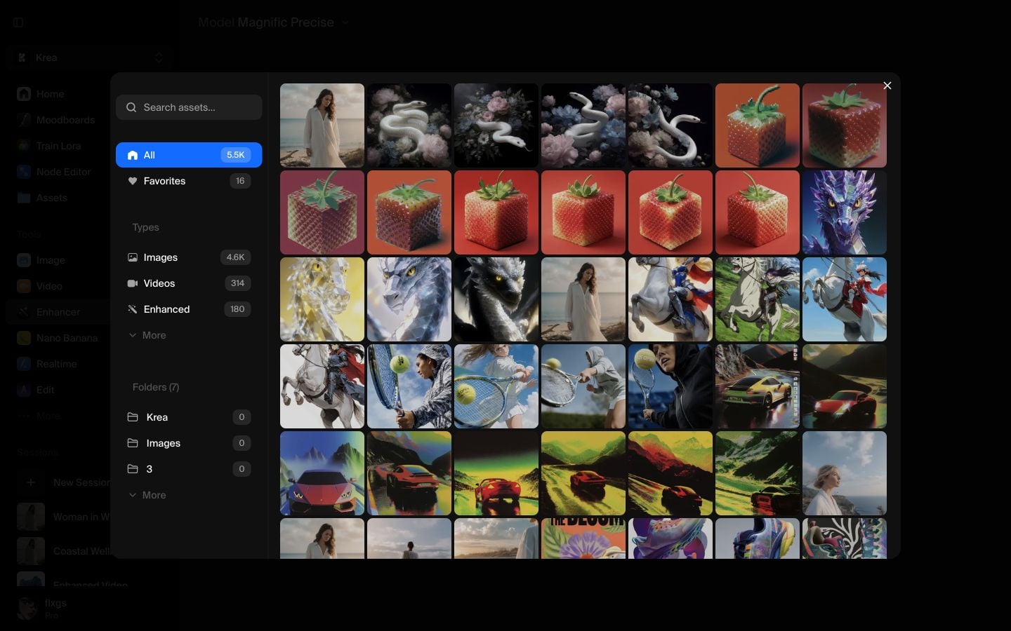 Selecting a recent image from Assets