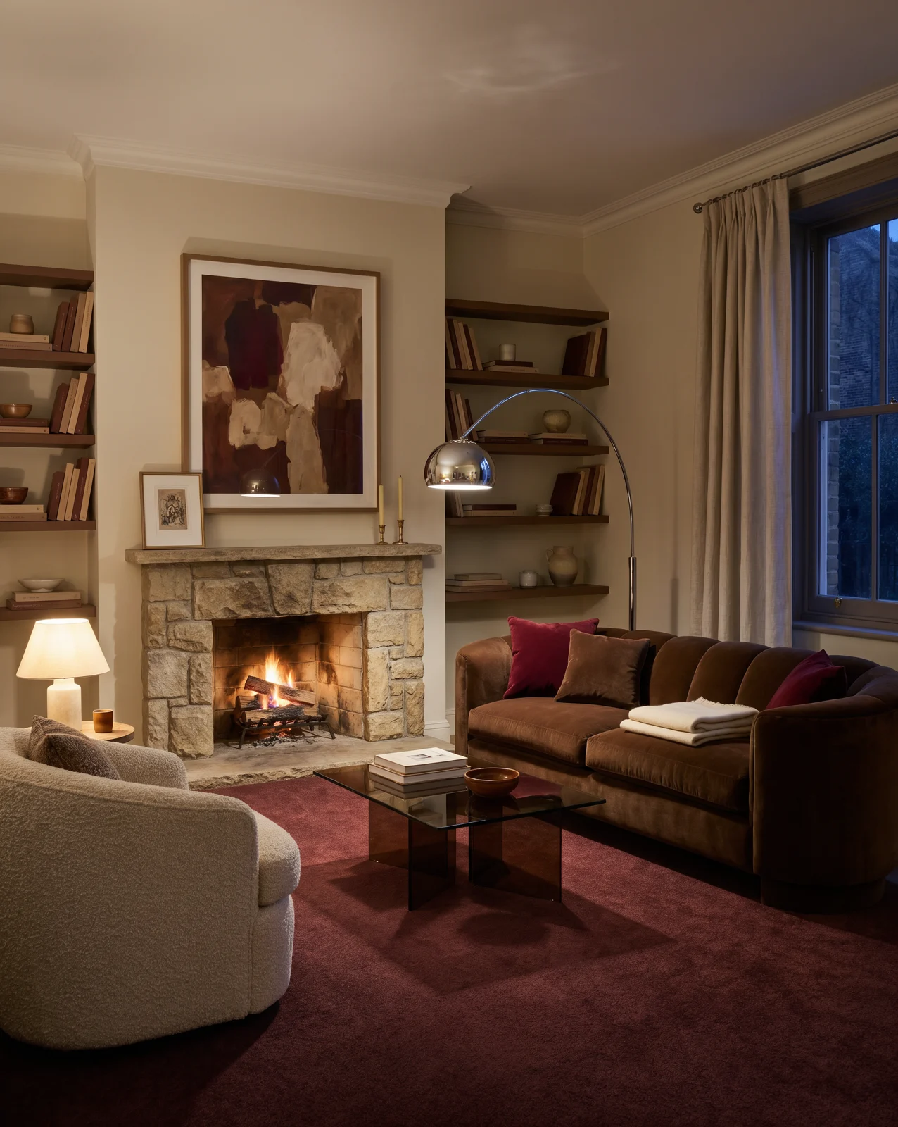 A finished living room built from the moodboard