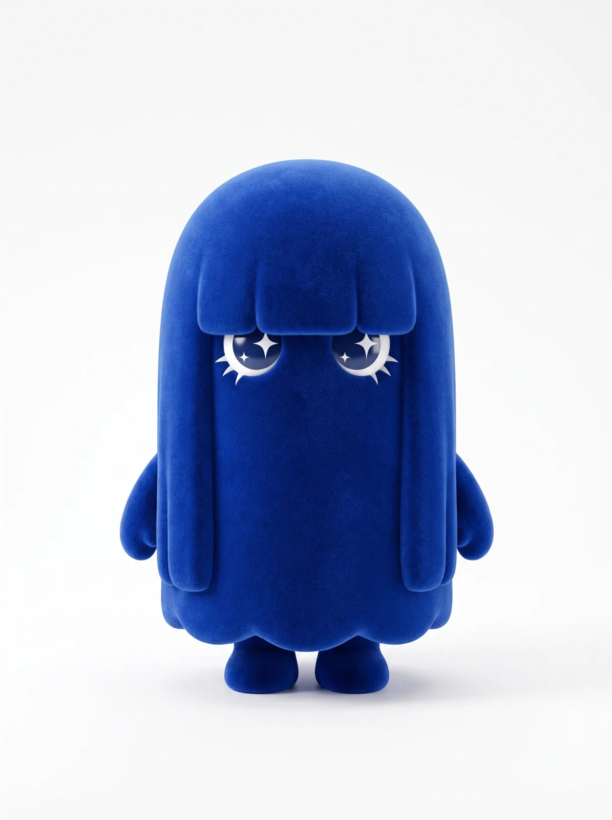 Cobalt ghost plush character
