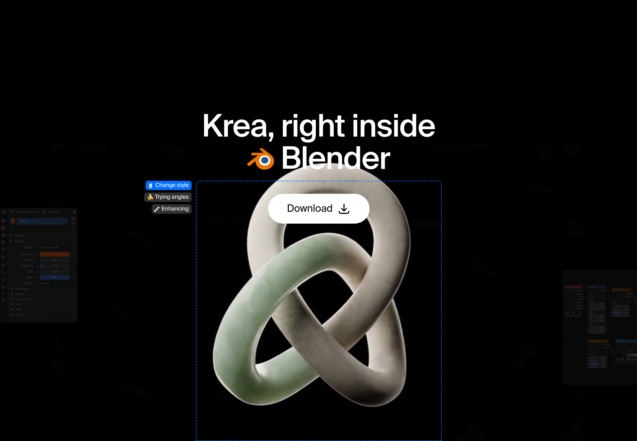 Krea for Blender: The AI Add-on for Materials, Lighting and Render Exploration