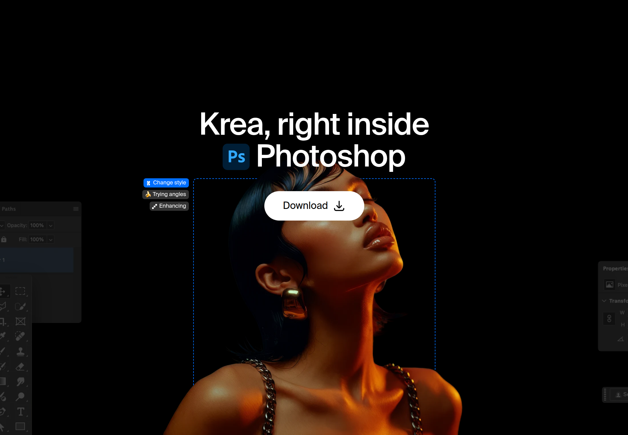 Krea for Photoshop: The AI Plugin for Generating, Relighting and Swapping Backgrounds