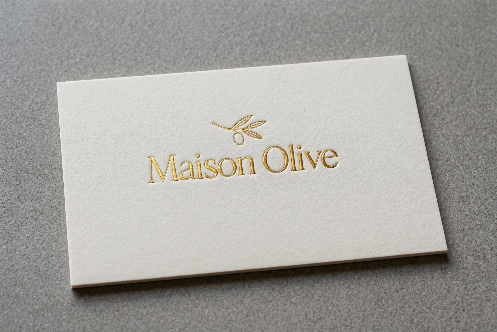Maison Olive,烫金