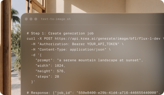 List and inspect the live catalog first with the Krea CLI