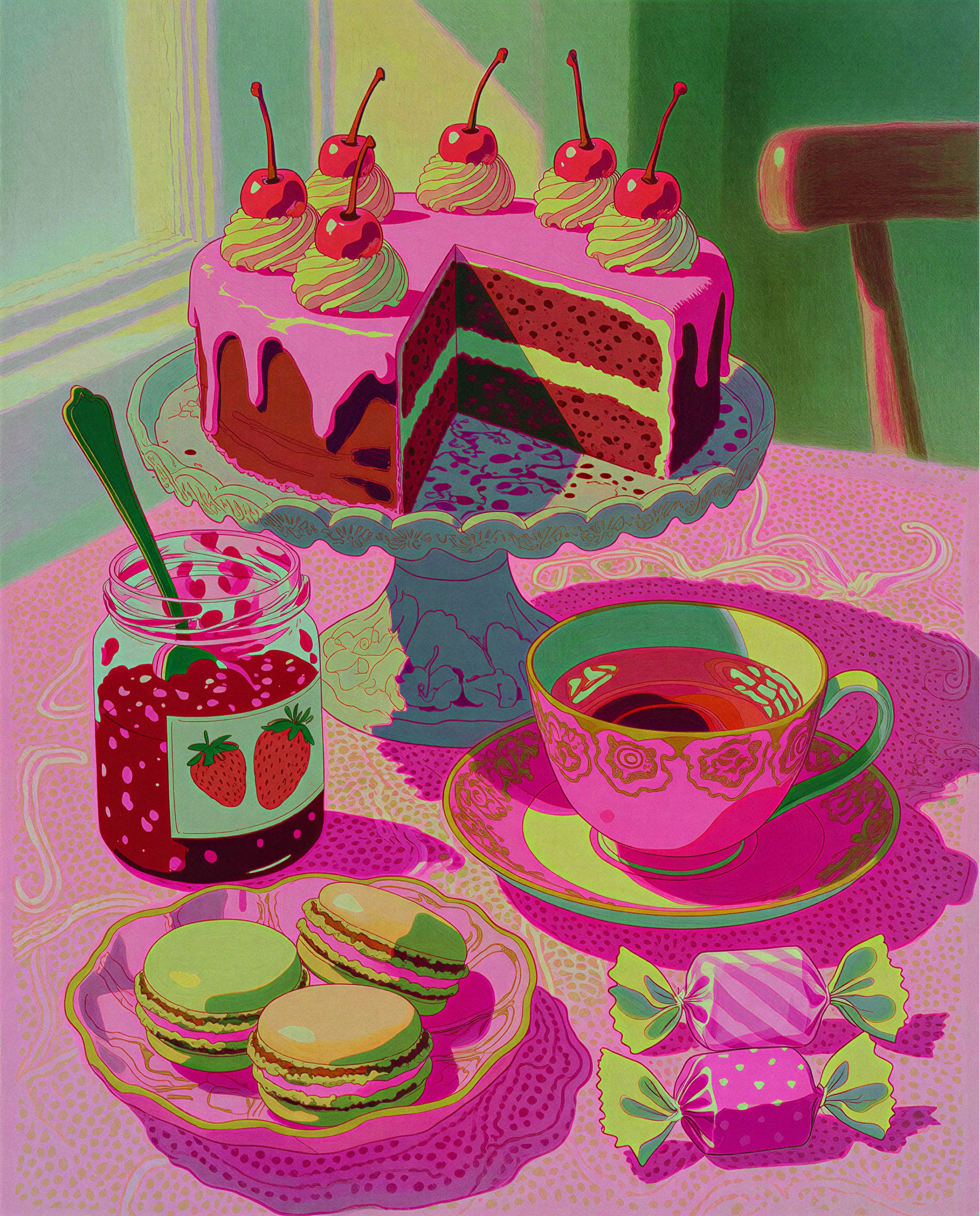 Official Krea press-kit image demonstrating AI-assisted visual generation